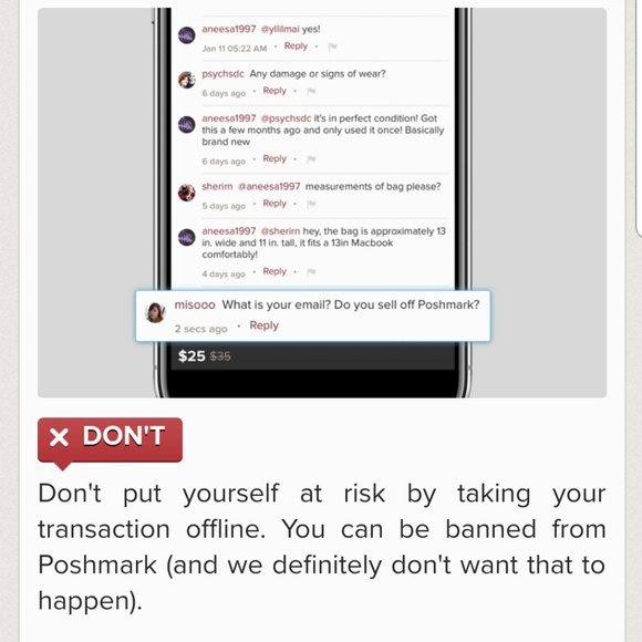 POSHMARK DON'TS - Picture 8 of 8